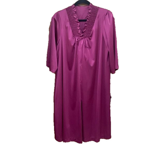 NWOT vintage JCPenney nightgown robe slipper set plum size medium